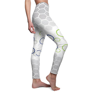 Yoga Pants | "Optic Wave Athletic Leggings" | Dynamic Abstract Print Leggings | Yoga Leggings | Activewear | Gym | Workout Tighta | Verkadi.