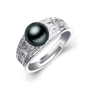 Silver Ring With Natural Freshwater Pearl