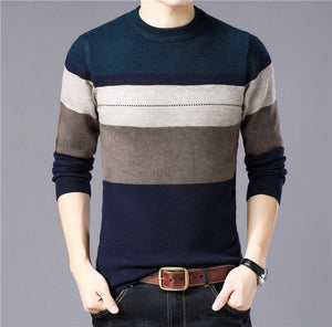 Hip Thick Warm Cashmere Wool Men Sweater Pullover