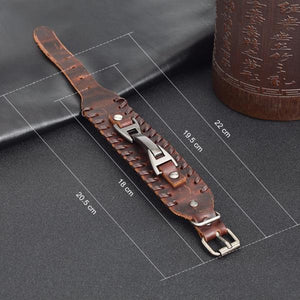 Unisex Vintage Leather Braid Rope Bracelet Verkadi.com