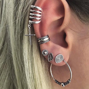 6 Pcs Helix Ear Clip Cartilage Piercing Set