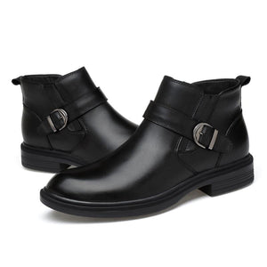 Genuine Leather Italian Casual Ankle Boots