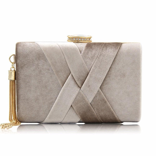 Suede Women's Clutch Bag