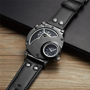 Military Style Dual Time Quartz Watch