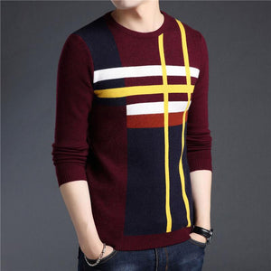 Cashmere Cotton Wool Casual O-Neck Pullover