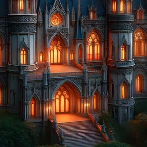 Jigsaw Puzzle | "Victorian Elegance at Dusk" | Verkadi