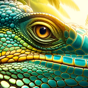 Puzzle | " The Iguana's Gaze Jungle Majesty" | Verkadi