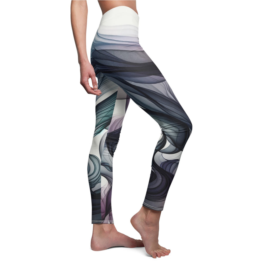 Yoga Leggings | "Ethereal Swirls High-Waist Women Leggings" | Activewear for Women | Yoga Pants | Fitness Leggings | Gym Wear | Verkadi