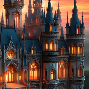 Jigsaw Puzzle | "Victorian Elegance at Dusk" | Verkadi