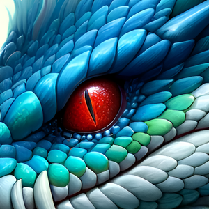 Jigsaw Puzzle | "The Blue Serpent Forest Guardian" |  Verkadi