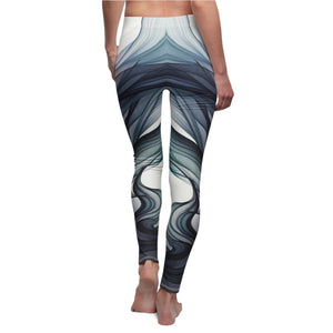 Yoga Leggings | "Ethereal Swirls High-Waist Women Leggings" | Activewear for Women | Yoga Pants | Fitness Leggings | Gym Wear | Verkadi