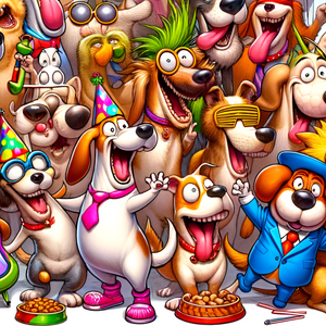 Jigsaw Puzzle | "Barking Bash Dogs Joyful Jamboree" | Verkadi