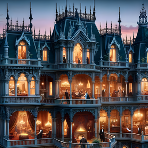 Jigsaw Puzzle | "Elegance at Dusk Medeval Mansion" | Verkadi