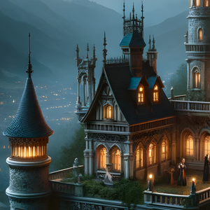 Puzzle | "Nocturnal Enigma - Victorian Gothic Mansion" | Verkadi