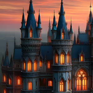 Jigsaw Puzzle | "Victorian Elegance at Dusk" | Verkadi