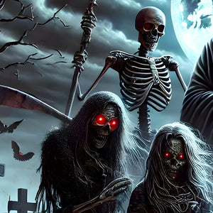 Jigsaw Puzzle | "Moonlit Macabre - A Gathering of Ghouls" | Verkadi