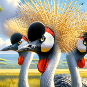 Puzzle | "Cranes of Grace" | Crowned Beauties | Verkadi