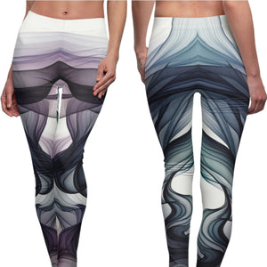 Yoga Leggings | "Ethereal Swirls High-Waist Women Leggings" | Activewear for Women | Yoga Pants | Fitness Leggings | Gym Wear | Verkadi