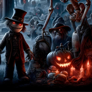 Jigsaw Puzzle | "Haunted Graveyard Under the Blood Moon" | Verkadi