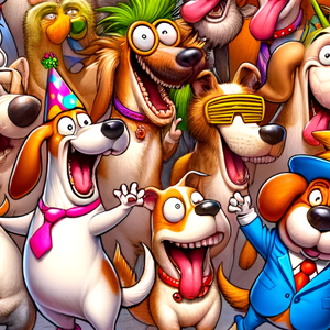 Jigsaw Puzzle | "Barking Bash Dogs Joyful Jamboree" | Verkadi