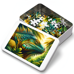 Puzzle | " The Iguana's Gaze Jungle Majesty" | Verkadi