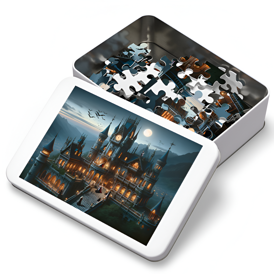 Puzzle | "Nocturnal Enigma - Victorian Gothic Mansion" | Verkadi