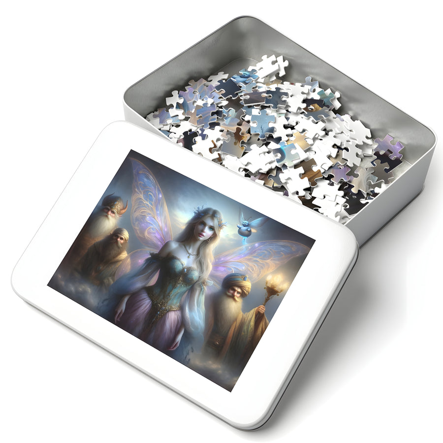 Puzzle | "Mystical Elven Queen with Ancient Wizards" | Jigsaw  | Verkadi