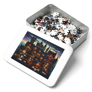 Puzzle | "Twilight Whispers in the Transylvanian Castle" | Jigsaw | Verkadi