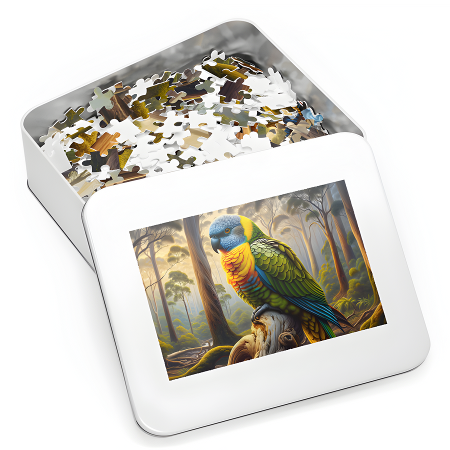 Jigsaw Puzzle | "Rainbow Parrot Paradise | Verkadi.