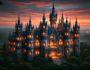 Jigsaw Puzzle | "Victorian Elegance at Dusk" | Verkadi