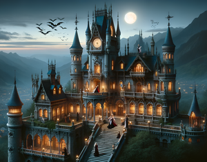 Puzzle | "Nocturnal Enigma - Victorian Gothic Mansion" | Verkadi