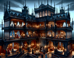 Puzzle | "Twilight Mystique Victorian Mansion" | Verkadi