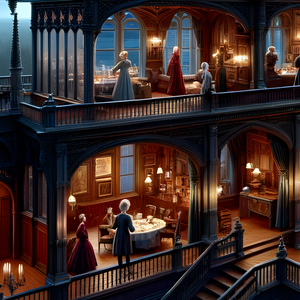 Puzzle | "Twilight Mystique Victorian Mansion" | Verkadi