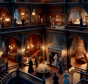 Puzzle | "Twilight Mystique Victorian Mansion" | Verkadi