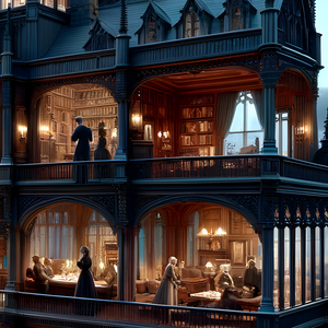 Puzzle | "Twilight Mystique Victorian Mansion" | Verkadi