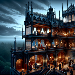 Puzzle | "Twilight Mystique Victorian Mansion" | Verkadi