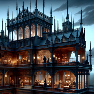 Puzzle | "Twilight Mystique Victorian Mansion" | Verkadi