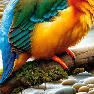 Jigsaw Puzzle | " Kingfisher's Colorful Contemplation" | Verkadi