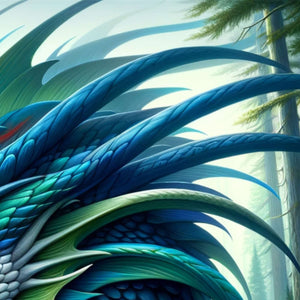 Dragon crest and horns texture detail from dragon puzzle artwork