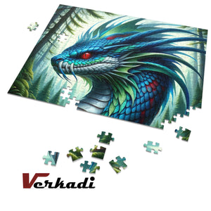 Dragon jigsaw puzzle in progress—interlocking 1000 pieces