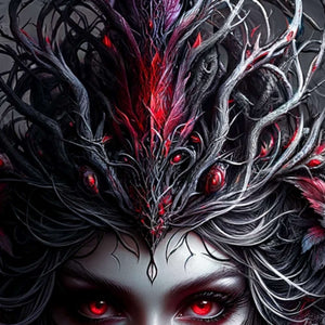 Satin finish and tight interlocking pieces of dark fantasy art puzzle