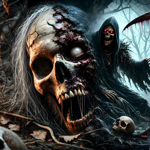 Jigsaw Puzzle | "Grim Reaper's Curse" | Halloween | Adult Puzzle | Verkadi