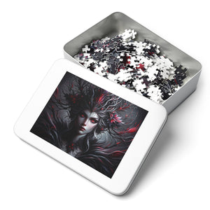 Jigsaw Puzzle | "Midnight Flora Gothic Sylph" | Verkadi