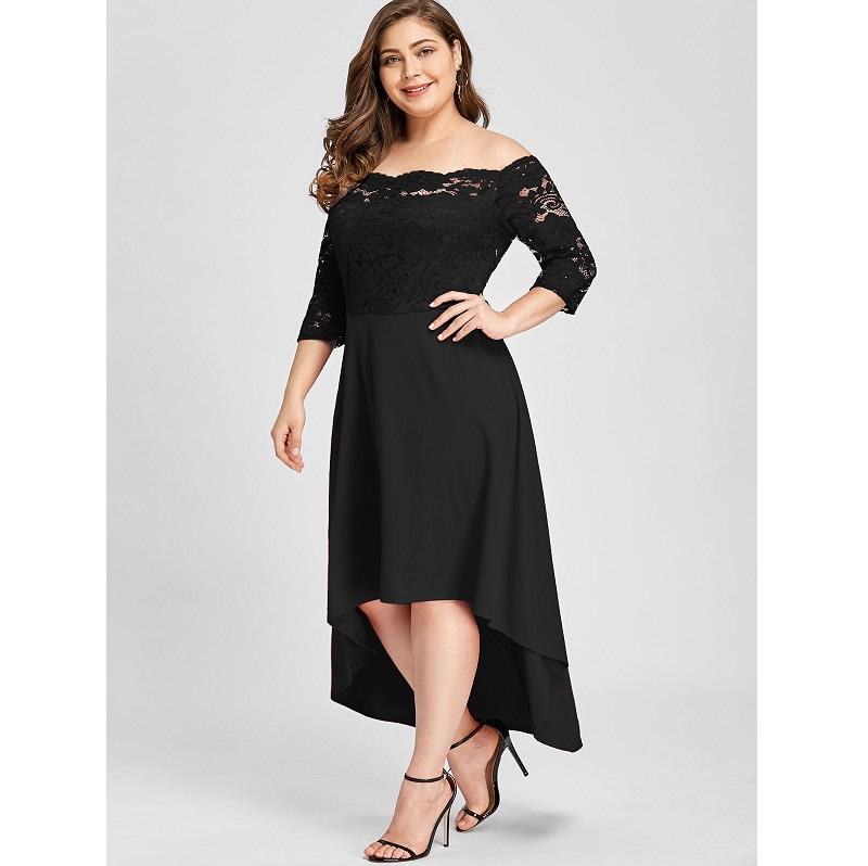 High Low Waist Gather Dress