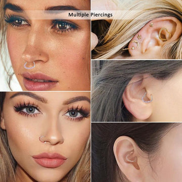Heart Shaped Ear Cartilage Piercing