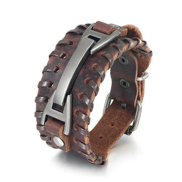Unisex Vintage Leather Braid Rope Bracelet Verkadi.com