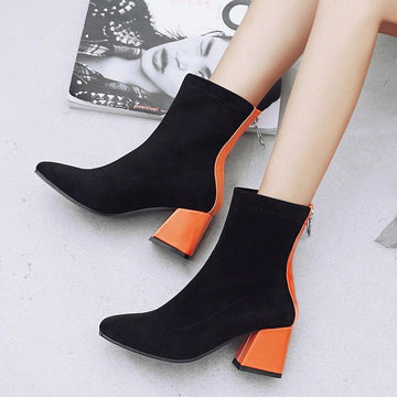 Hip Modern Wear Round Toe High Heel Ankle Boots Verkadi.com