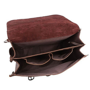 Crazy Horse Genuine Leather Men's Business Bag Briefcase