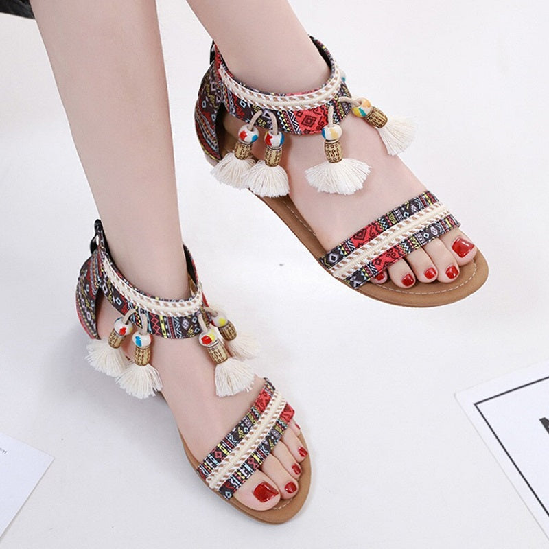 bohemian rhinestone sandals