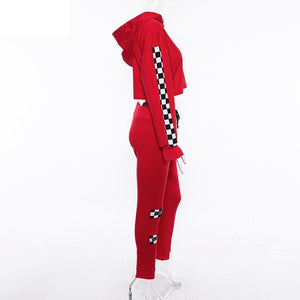  New Comfortable Side Striped Tracksuit Sportswear Yoga Set Verkadi.com